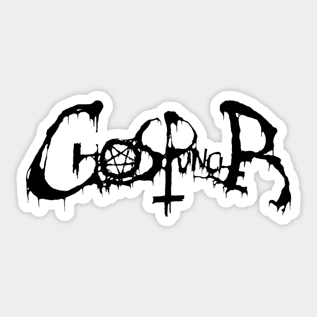 Ghostpuncher Logo Black Sticker by ghostpuncher666